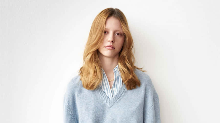 Mia Goth Casual Portrait Wallpaper