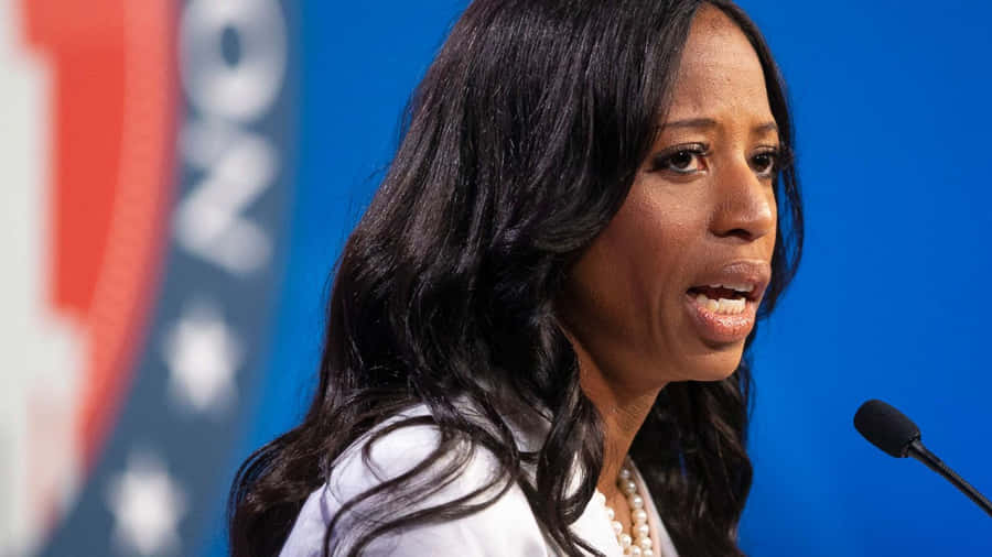 Mia Love Delivering An Inspiring Speech Wallpaper