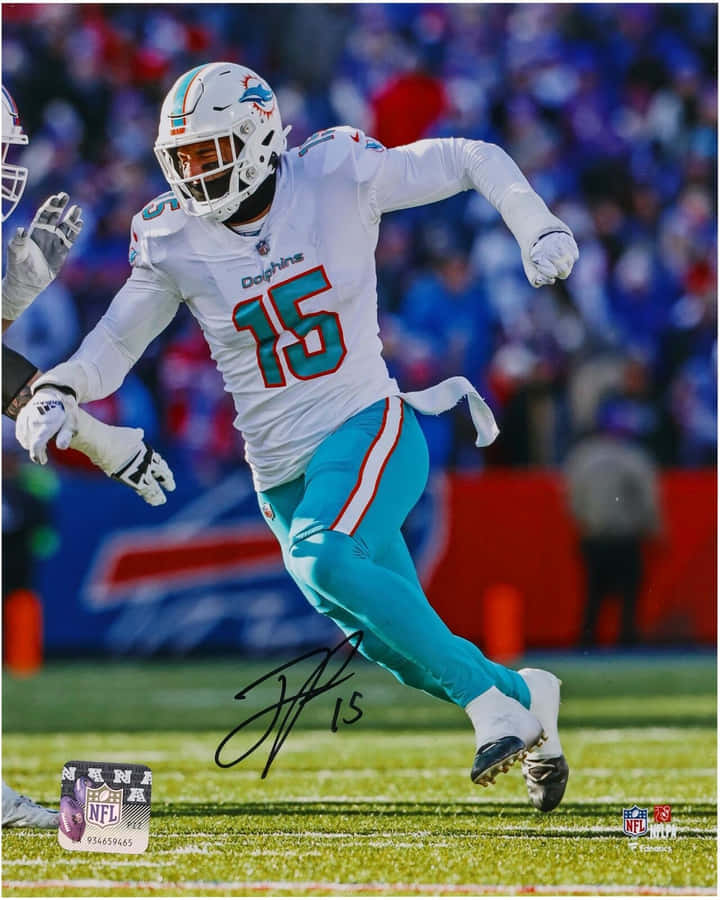 Miami Dolphins Player Action Shot Wallpaper