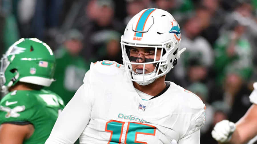 Miami Dolphins Player Action Shot Wallpaper