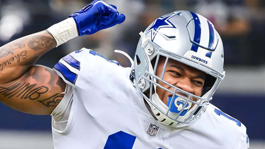 Micah Parsons Celebrates Big Play Wallpaper