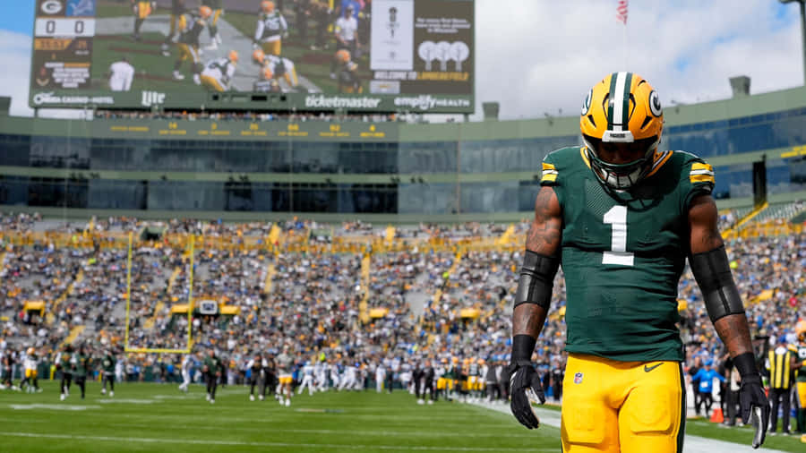 Micah Parsons On Football Field Wallpaper