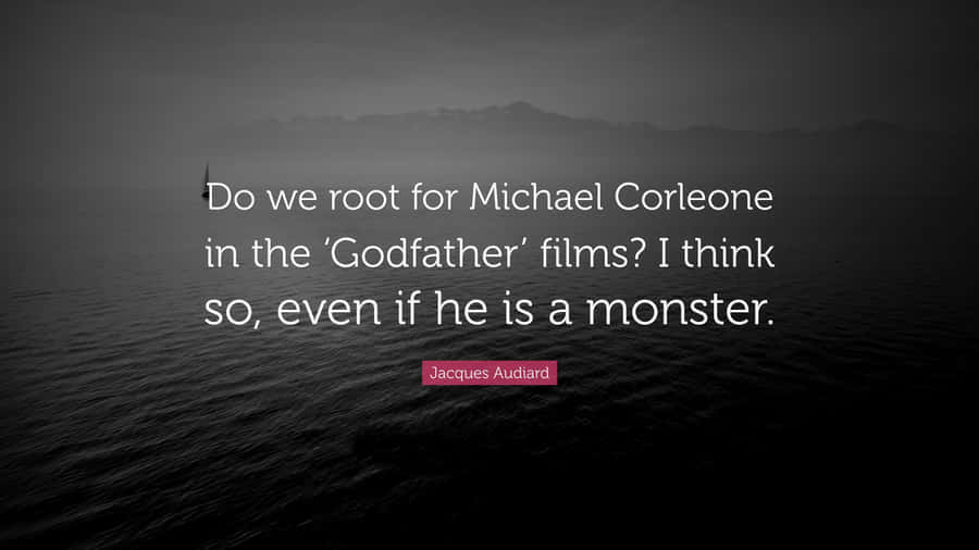 Michael Corleone, Godfather Of The Italian Mob Wallpaper