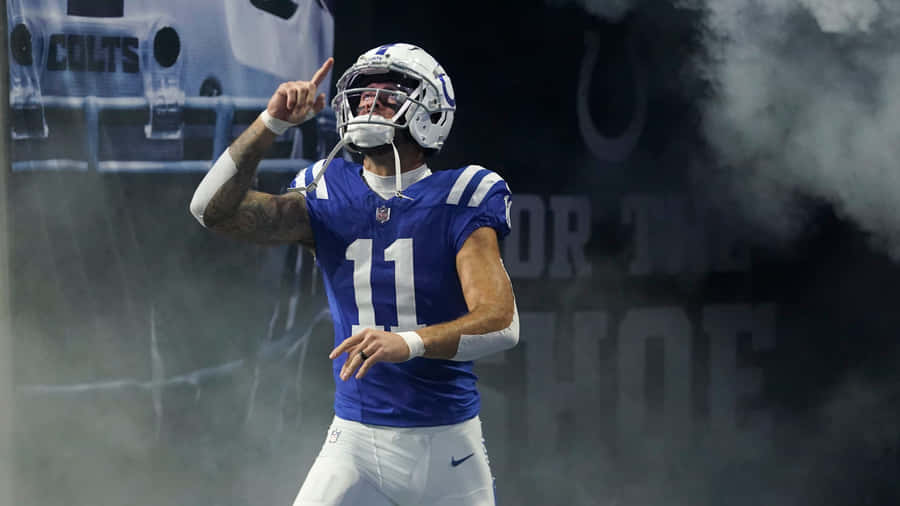 Michael Pittman Jr Entering Stadium Wallpaper