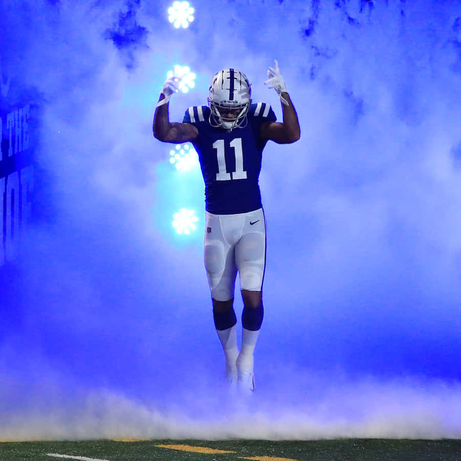 Michael Pittman Jr Entrance Smoke Background Wallpaper