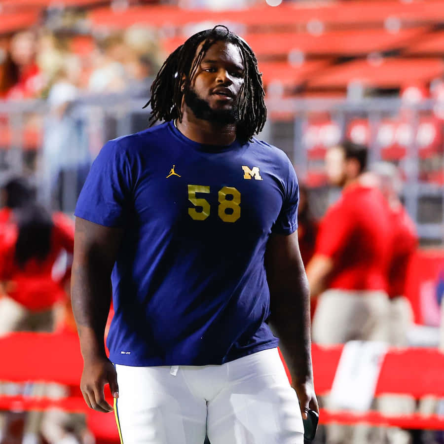 Michigan Football Player58 Wallpaper
