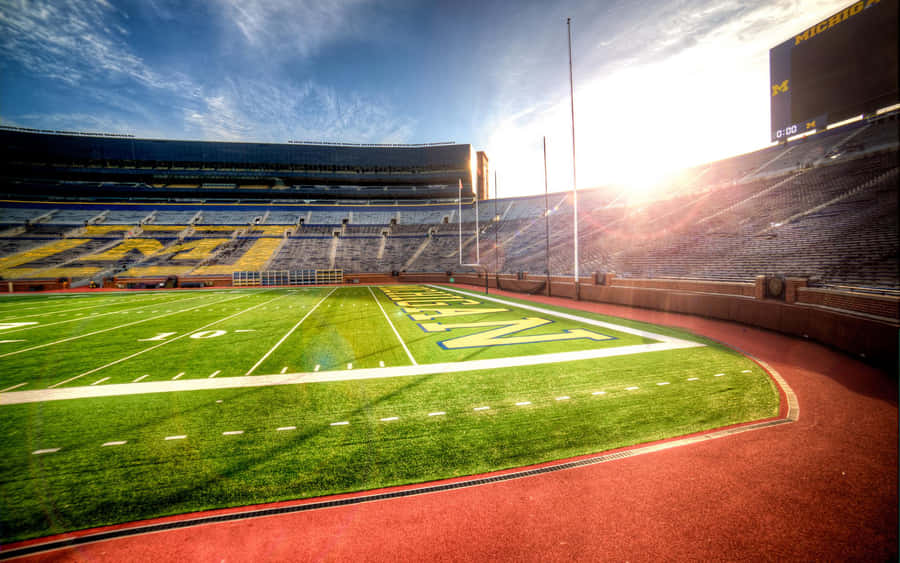 Michigan Stadium Football Field Wallpaper
