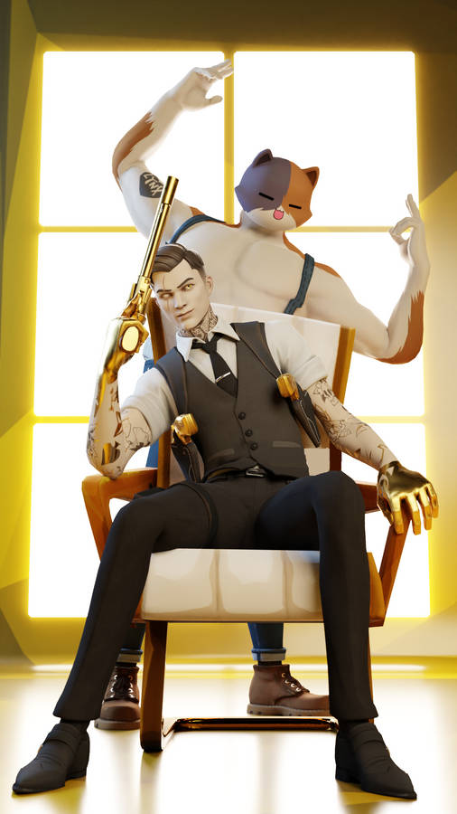 Midas And Meowscles Fornite Wallpaper