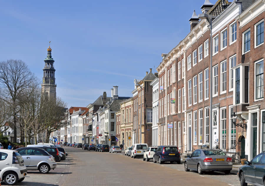 Middelburg Historic Cityscapewith Tower Wallpaper