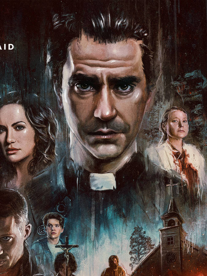 Midnight Mass Characters Painting Wallpaper