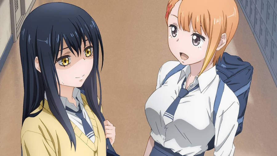 Mieruko Chan Miko Hana School Wallpaper