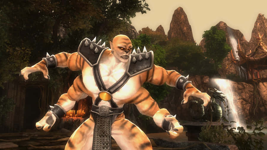 Mighty Kintaro Unleashes His Power In Mortal Kombat Wallpaper
