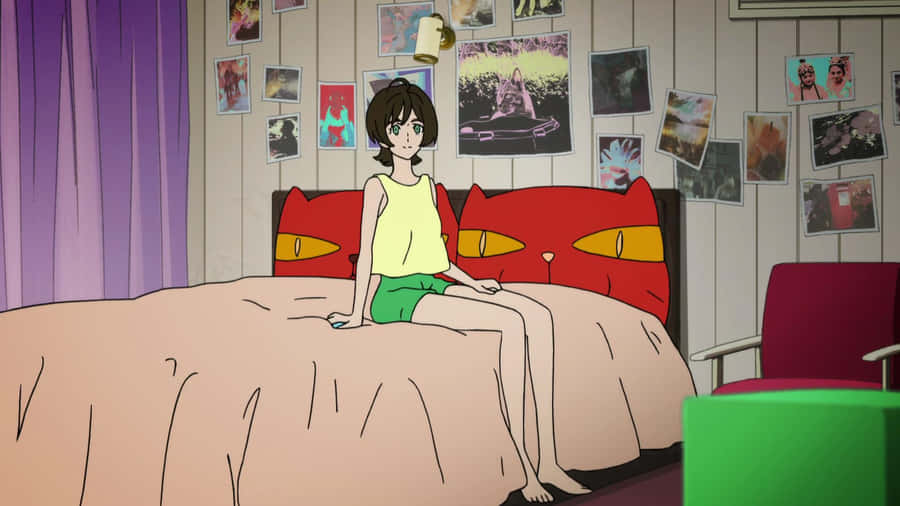 Miki Makimurain Bedroom Devilman Crybaby Wallpaper