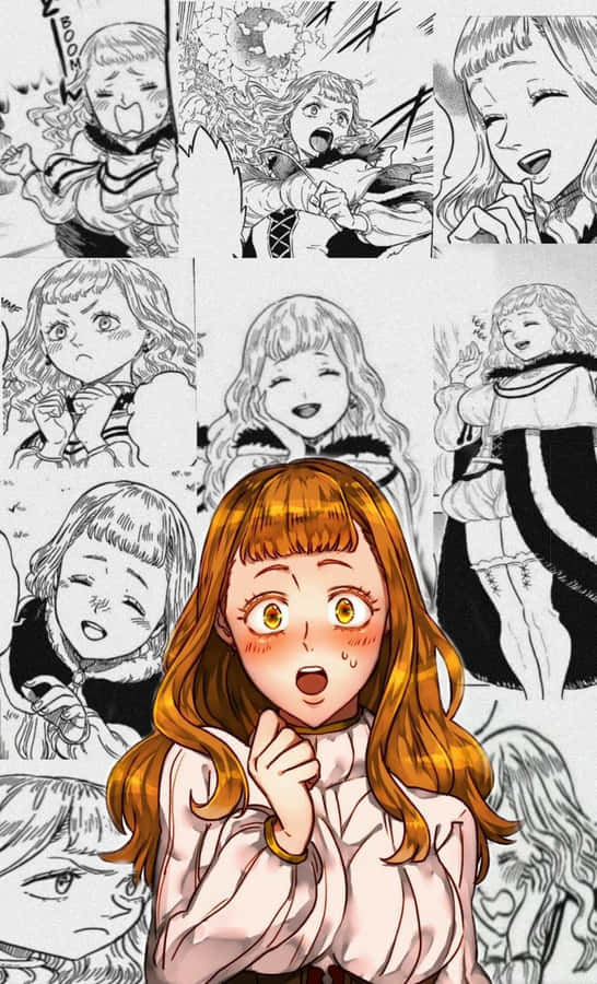 Mimosa Vermillion Expressions Collage Wallpaper