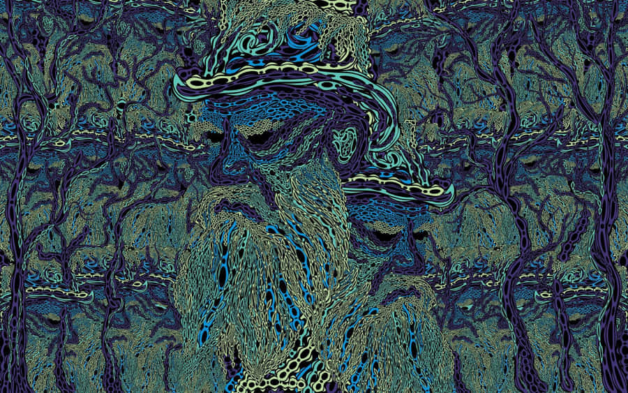 Mind-expanding Psychedelic 3d Art Wallpaper