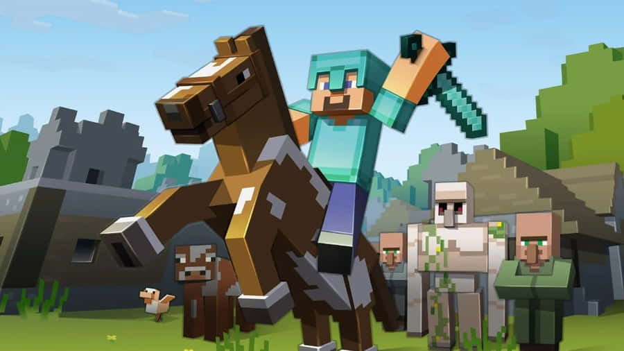Minecraft Armor - Ready For Battle Wallpaper
