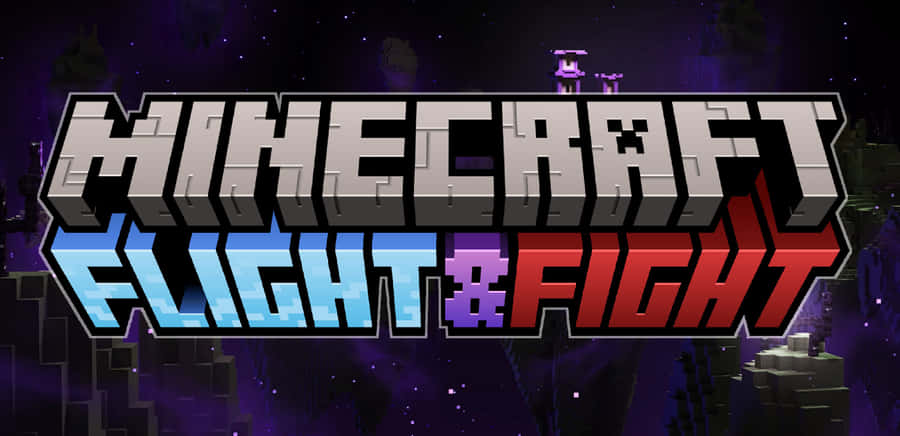 Minecraft Battle: Warriors Engaged In Epic Showdown Wallpaper