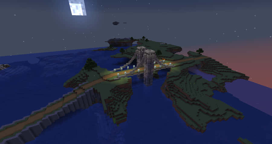 Minecraft Bridges 1920 X 1017 Wallpaper Wallpaper