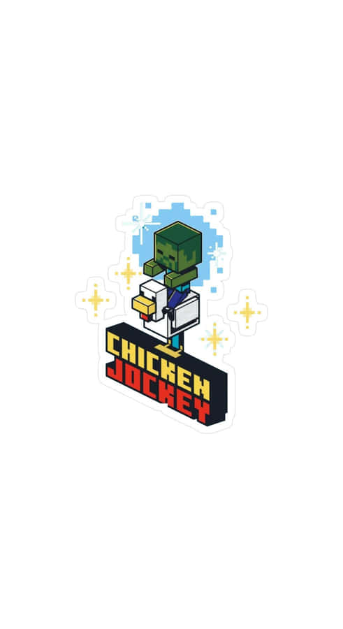 Minecraft Chicken Jockey Design Wallpaper