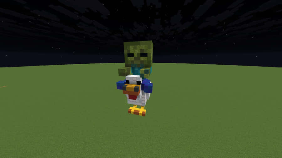 Minecraft Chicken Jockey Guide Wallpaper