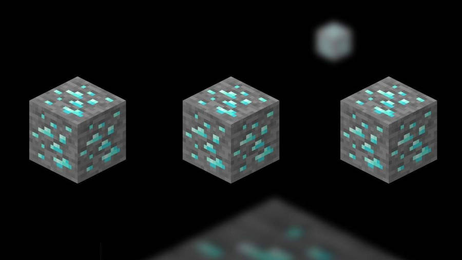 Minecraft Diamond Ores Wallpaper
