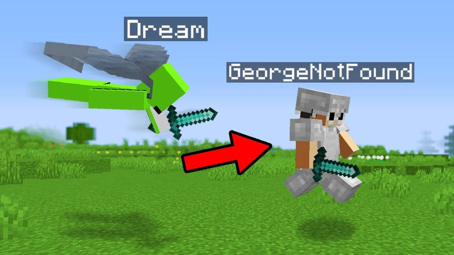 Minecraft Dream And George Not Found Wallpaper