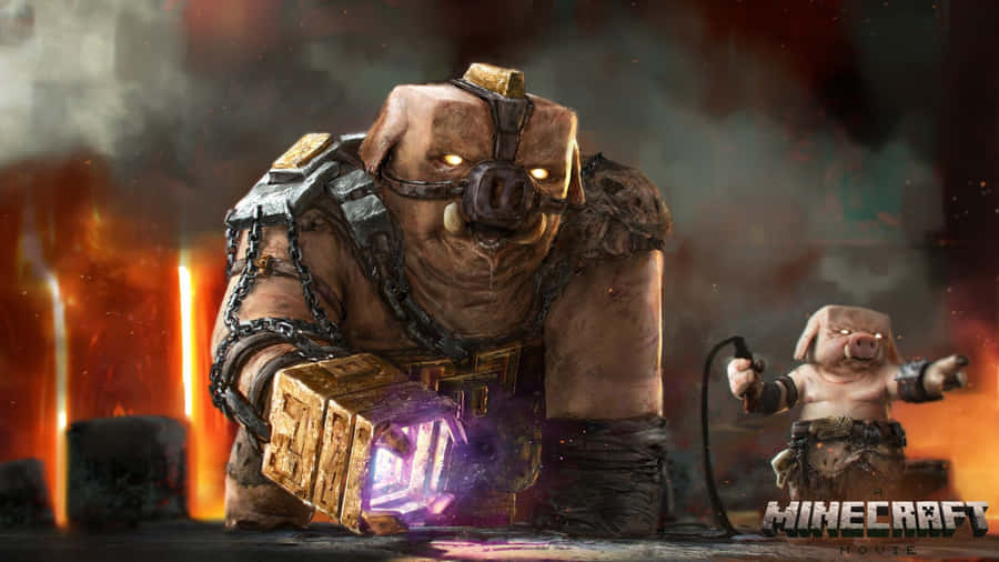 Minecraft Movie Piglin Warriors Wallpaper