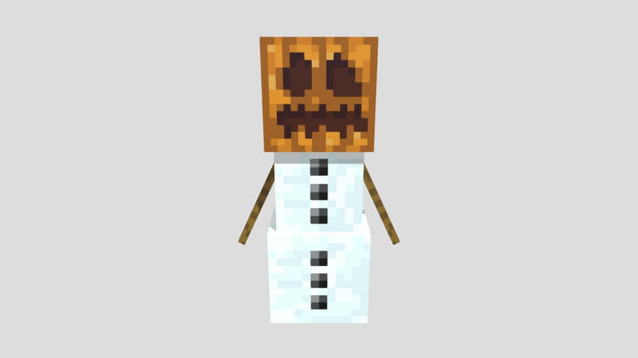 Minecraft Snow Golem Adventure Wallpaper