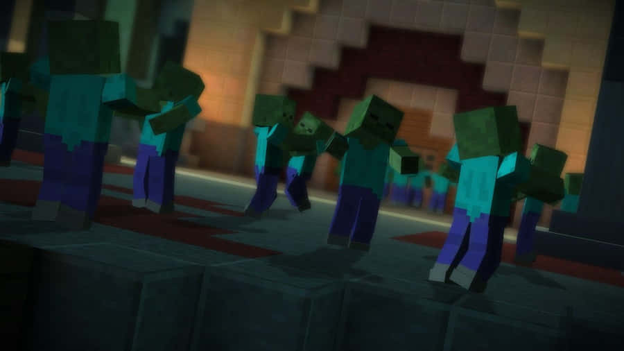 Minecraft Zombie 1366 X 768 Wallpaper Wallpaper