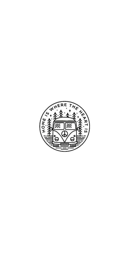 Minimal Aesthetic White And Black Iphone With Quotes Wallpaper