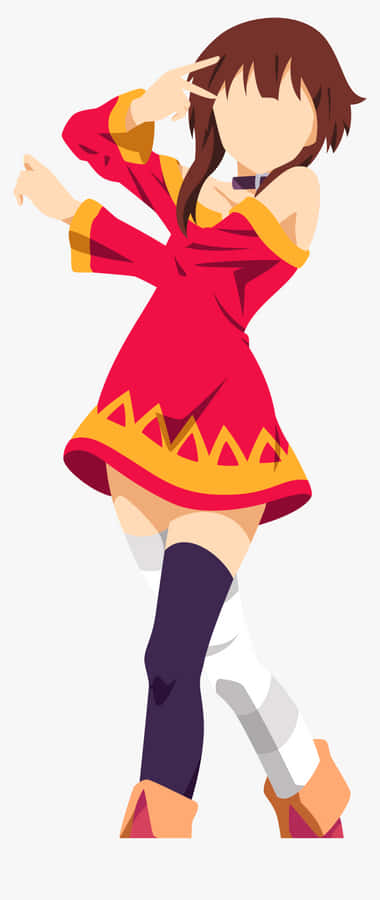 Minimal Anime Megumin Wallpaper