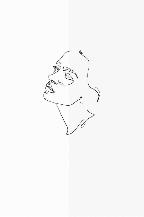 Minimal Organic Shapes In Shades Of Light Blue Against A Black Background Wallpaper