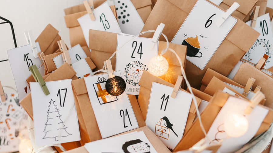Minimalist Advent Calendar Ideas Wallpaper