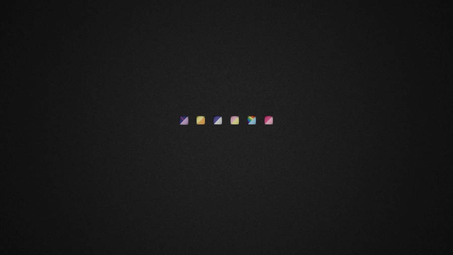 Minimalist Aesthetic Desktop Gradient Icons Wallpaper