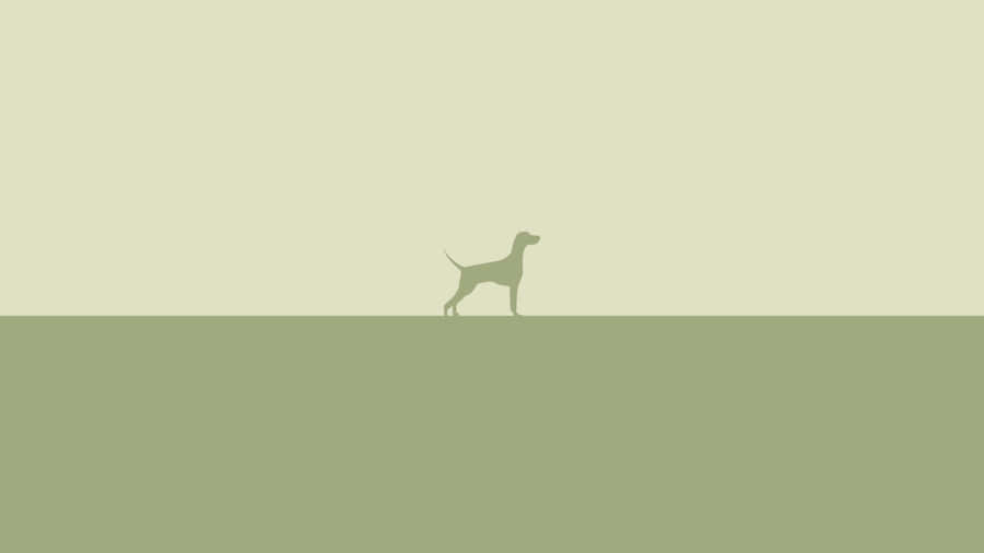 Minimalist Animal Art In Vibrant Colors Wallpaper