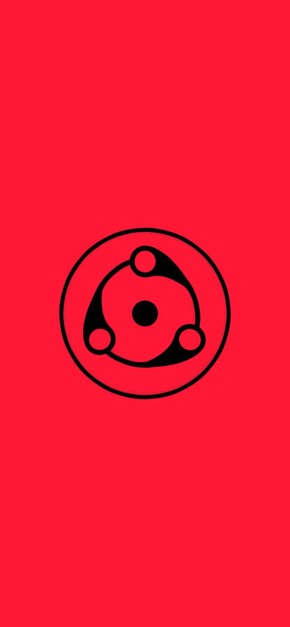 Minimalist Anime Phone Mangekyou Sharingan Wallpaper