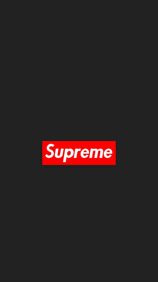 Minimalist Black Aesthetic Supreme Iphone Wallpaper