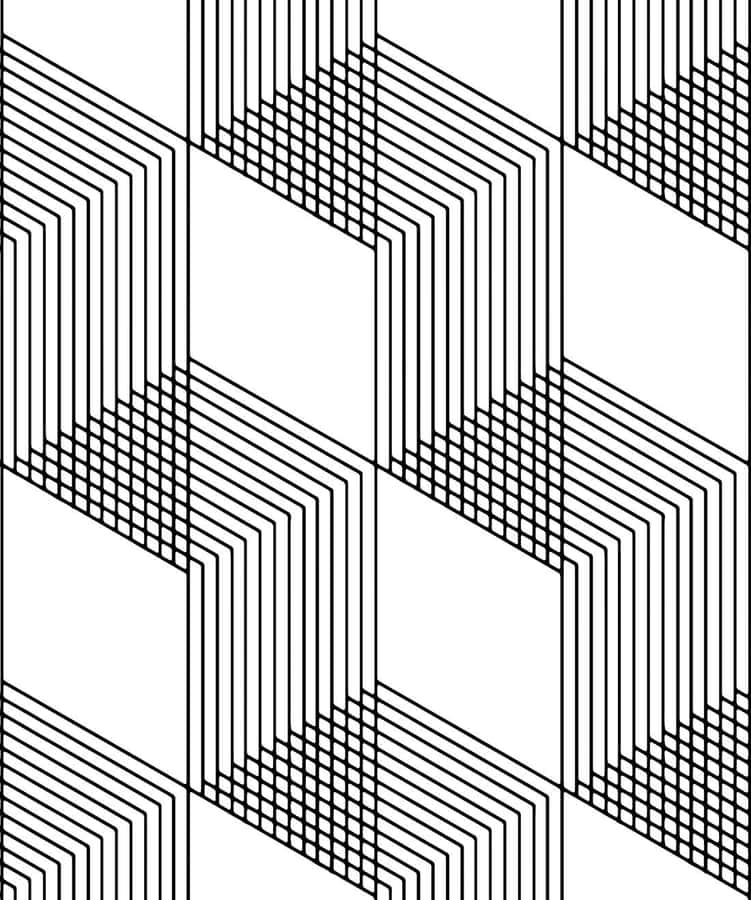Minimalist Black And White Geometric Pattern Wallpaper