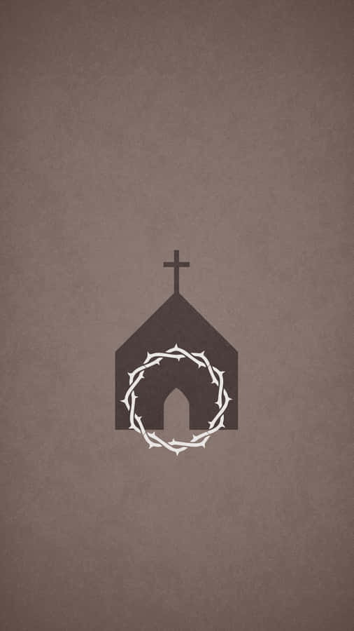 Minimalist_ Church_and_ Thorns Wallpaper
