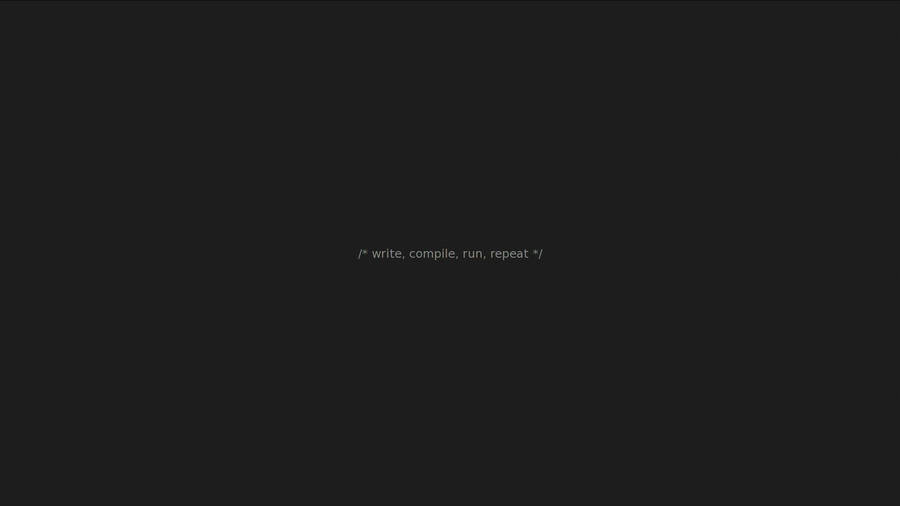 Minimalist Coding Routine Wallpaper