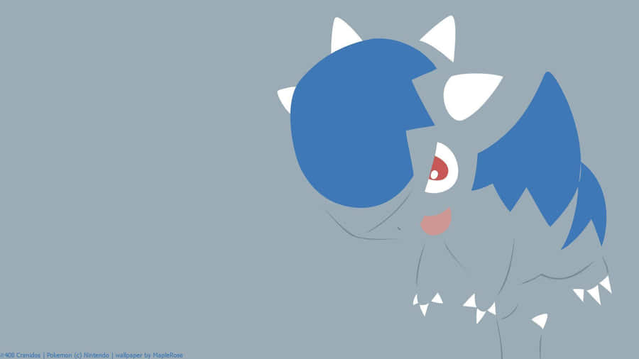 Minimalist Cranidos Wallpaper