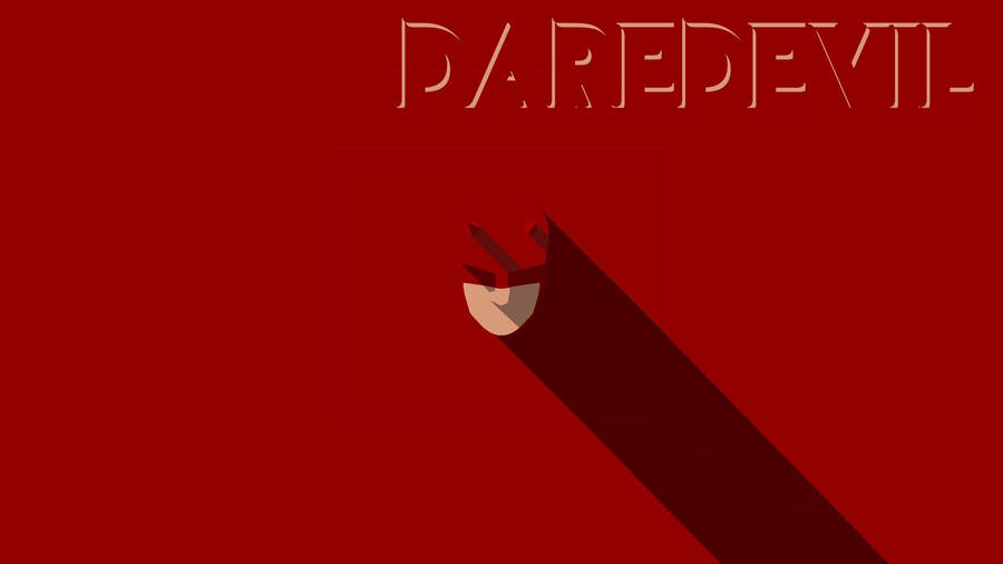 Minimalist Daredevil's Mask Wallpaper