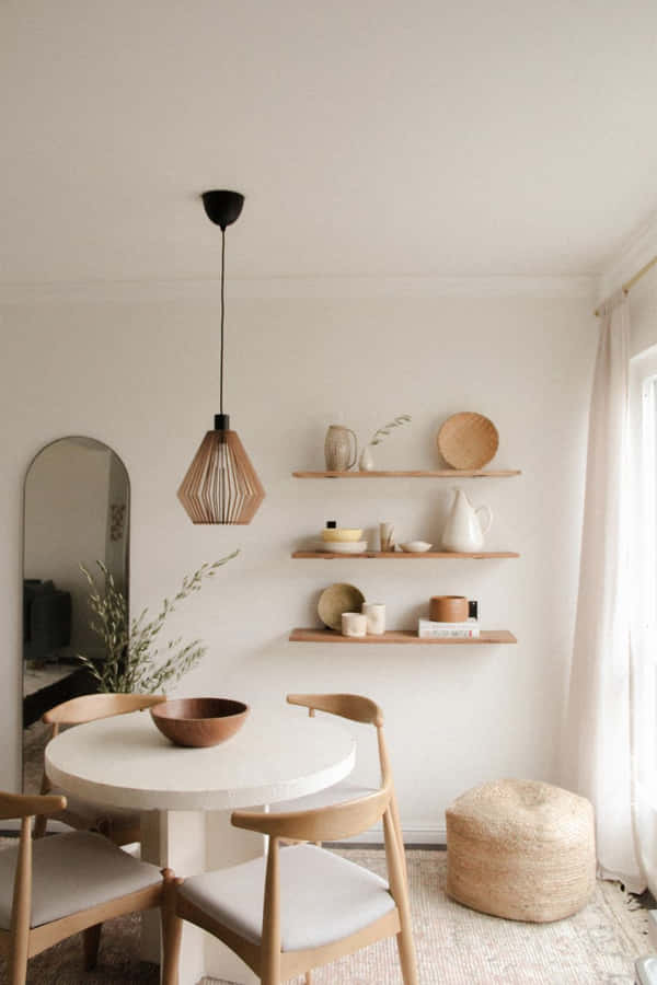 Minimalist Design With Geometric Shapes Wallpaper