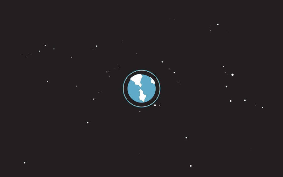 Minimalist Desktop Graphic Earth Wallpaper