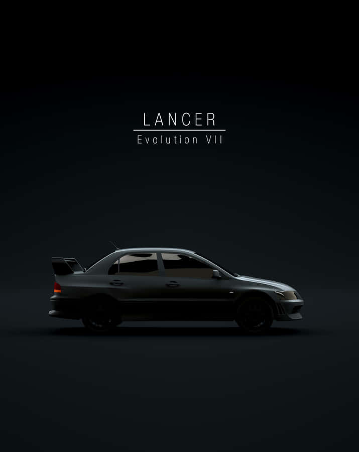 Minimalist Electric Car On Road Wallpaper