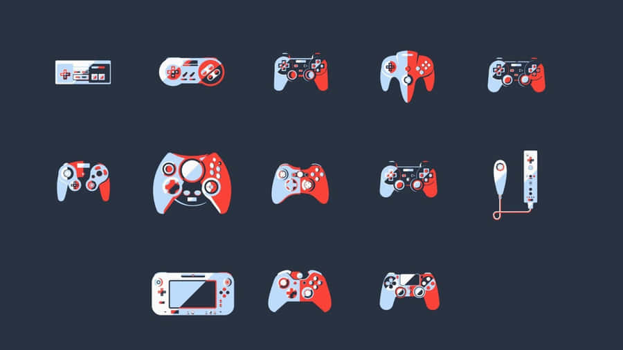 Minimalist Game Setting In Forest With Abstract Art Wallpaper