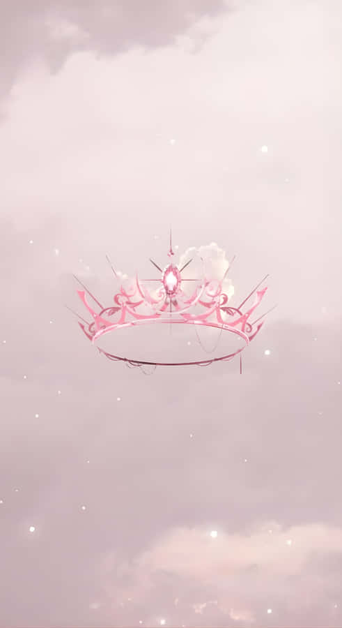 Minimalist Kpop Crown Design Wallpaper