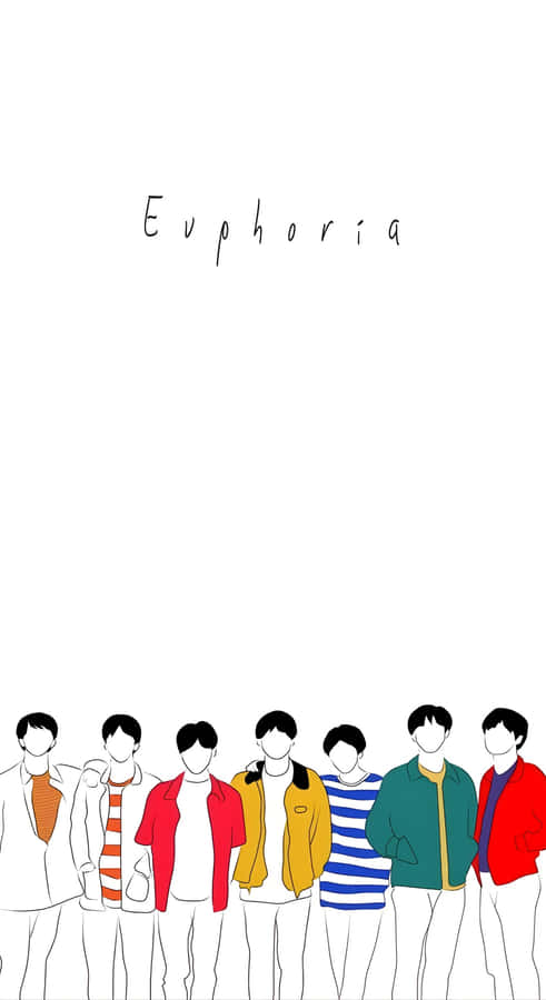 Minimalist Kpop Euphoria Art Wallpaper