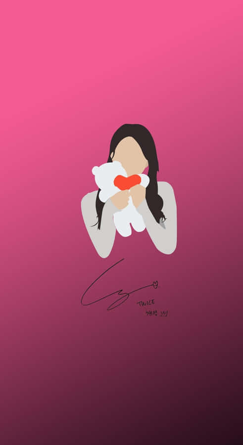 Minimalist Kpop Fan Art Wallpaper