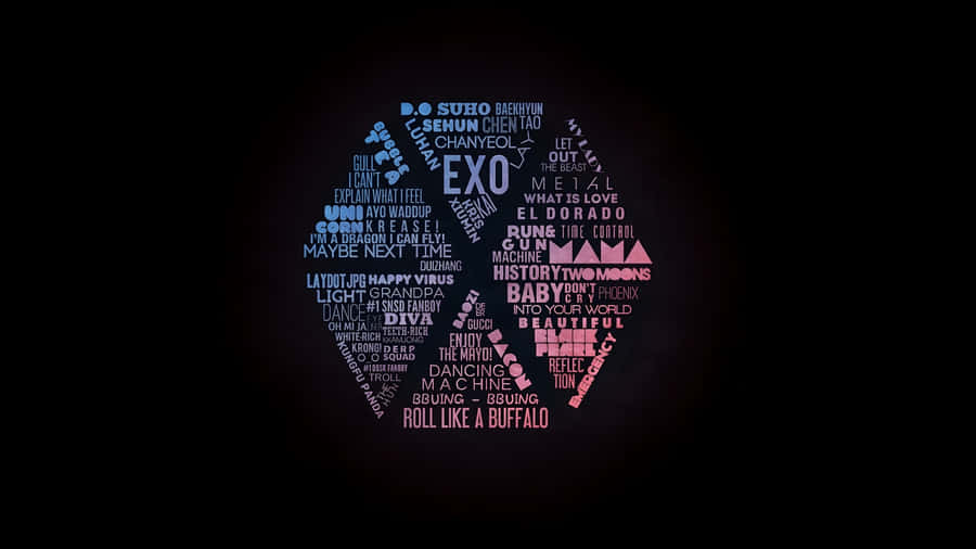 Minimalist Kpop Group Logos Wallpaper